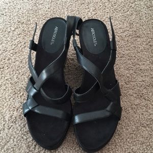 Strappy wedge sandals